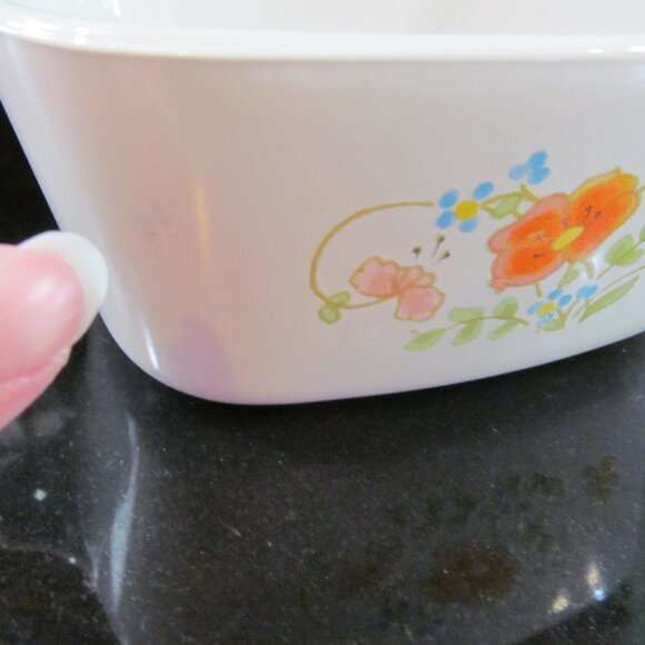 Corning Ware P43B Wildflower Casserole Dish no lid 2-3/4 cup - Picture 13 of 13